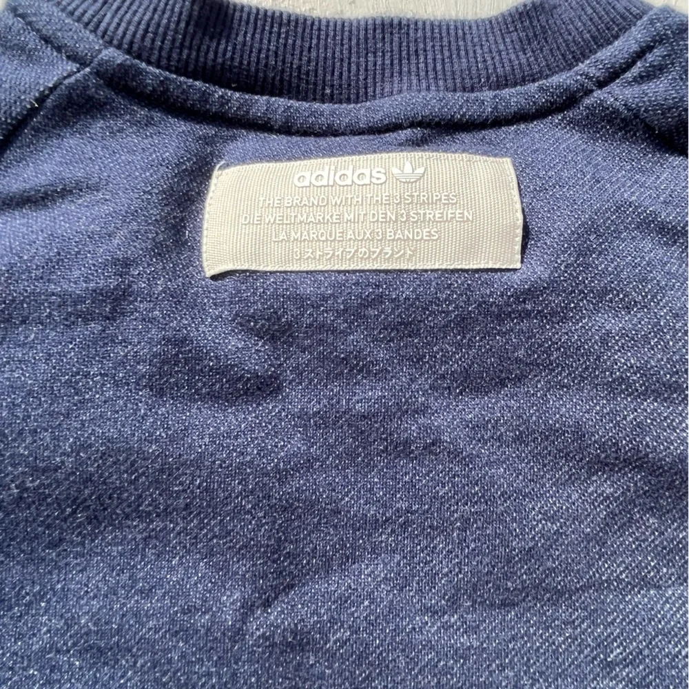 Kid's‎ Adidas Sweatshirt Blue Solid S Street Casual Gym Active Logo Casual Retro